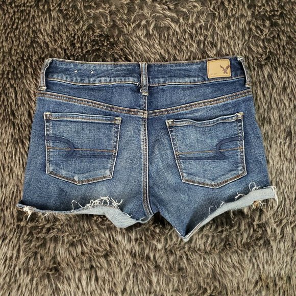 American Eagle SHORTIE Cutoff Jean Shorts - Picture 3 of 4